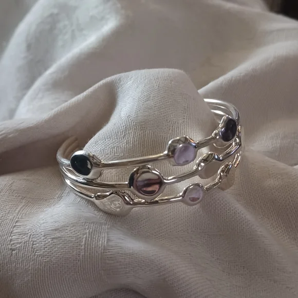 IPPOLITA Onda 3 Row Cuff Bracelet, Sterling Silver - Picture 5 of 13